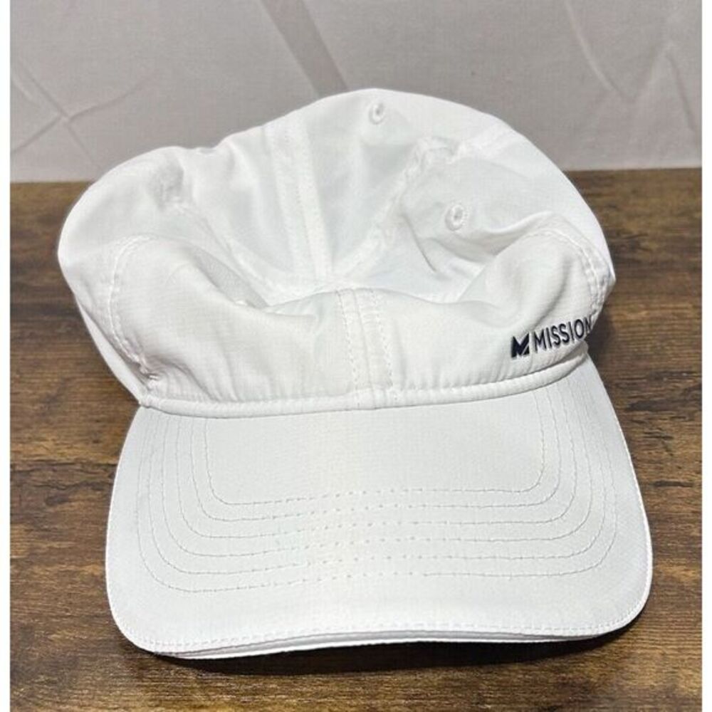Mission‎ Wet To Cool Performance Hat White Unisex Baseball Cooling